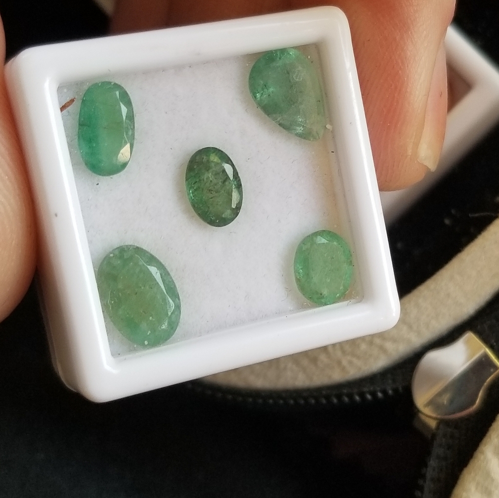 Natural Zambian and Ethiopian Emeralds